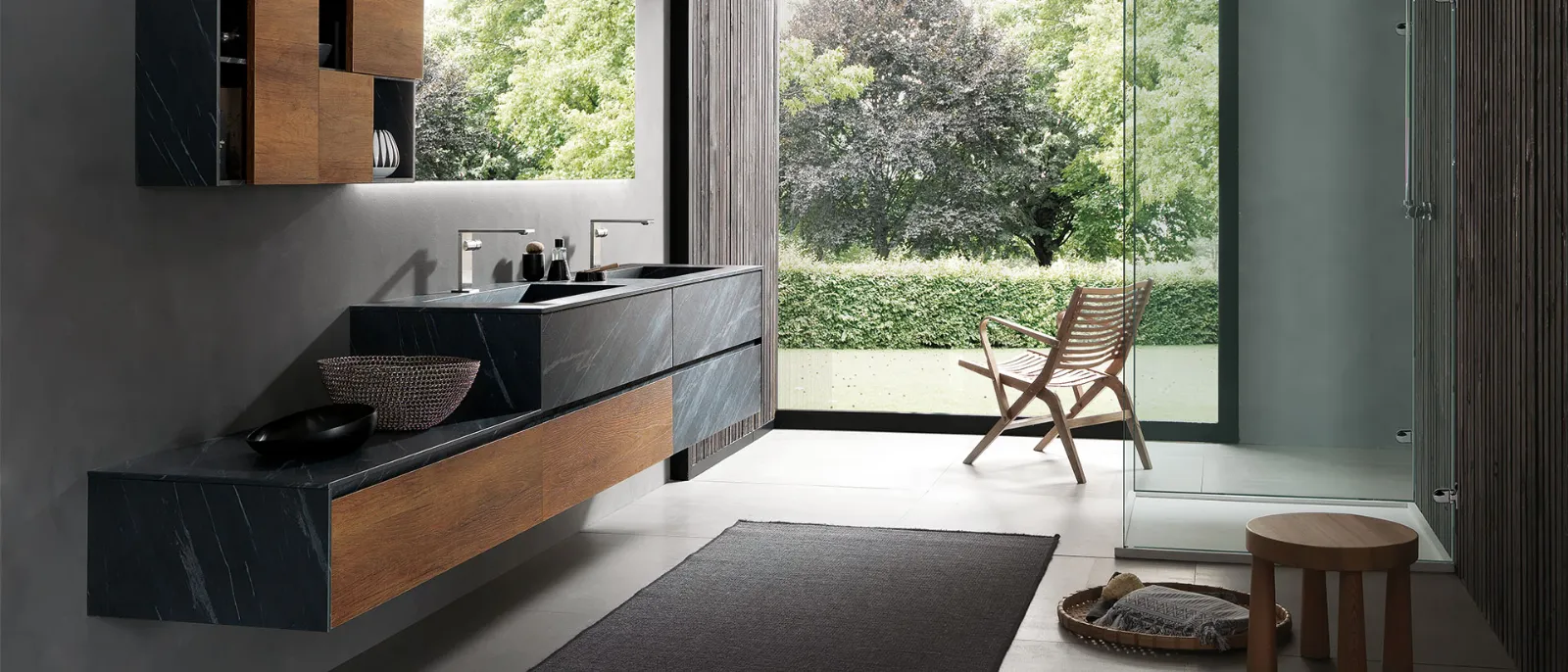 ARCHEDATULLE 01带双水槽的浴室柜