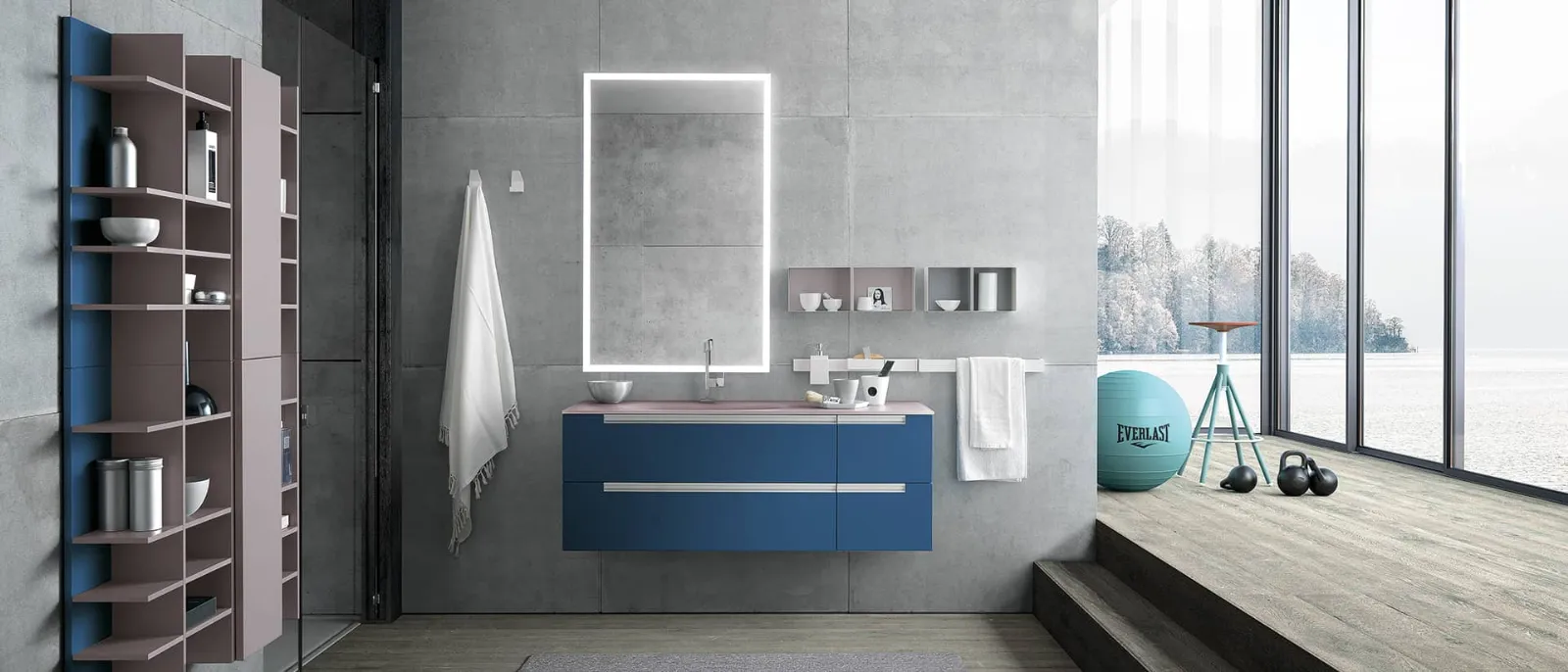 ARCHEDASide 08悬挂式浴室柜