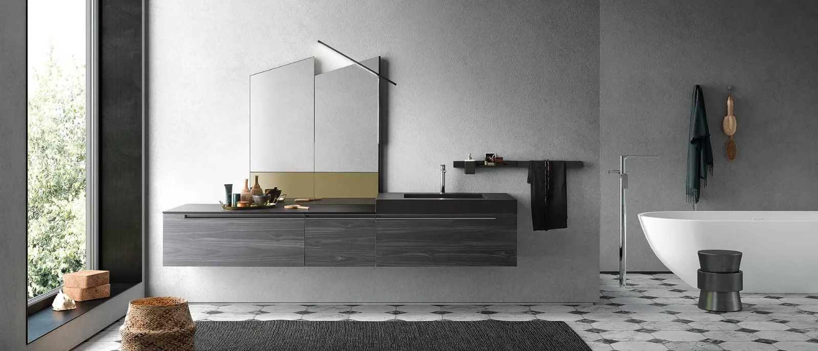 ARCHEDASide 06悬挂式浴室柜